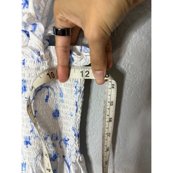 Hill House Ellie Nap Dress Blue Botanical Size XS - Picture 7 of 7